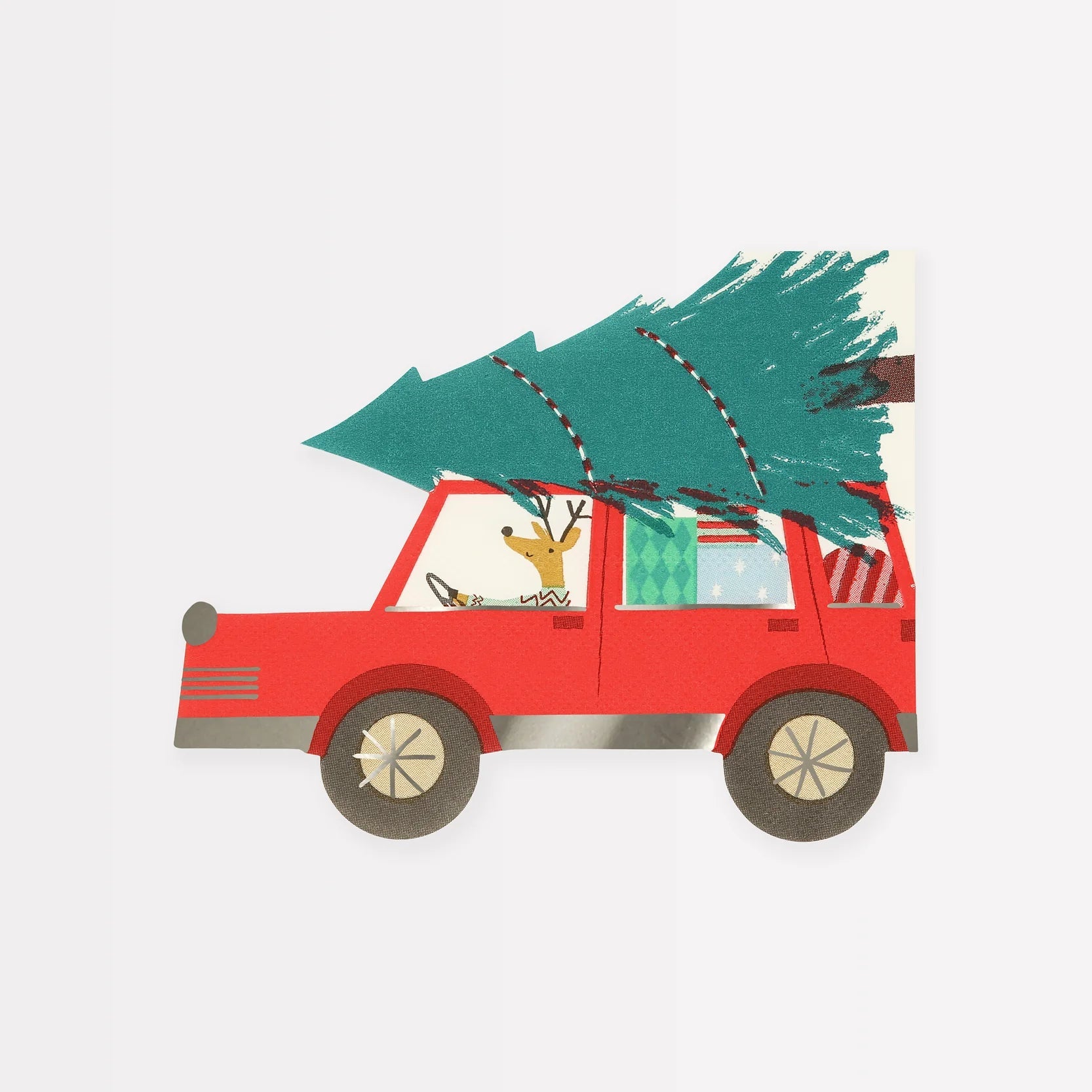 DRIVING REINDEER NAPKINS - OTHERLETTERS