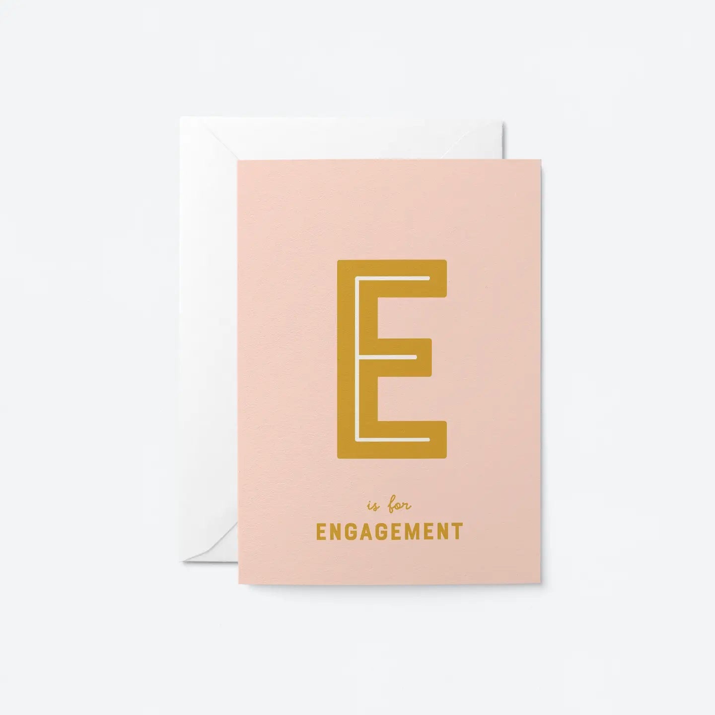 E IS FOR ENGAGEMENT | CARD BY GRAPHIC FACTORY - OTHERLETTERS