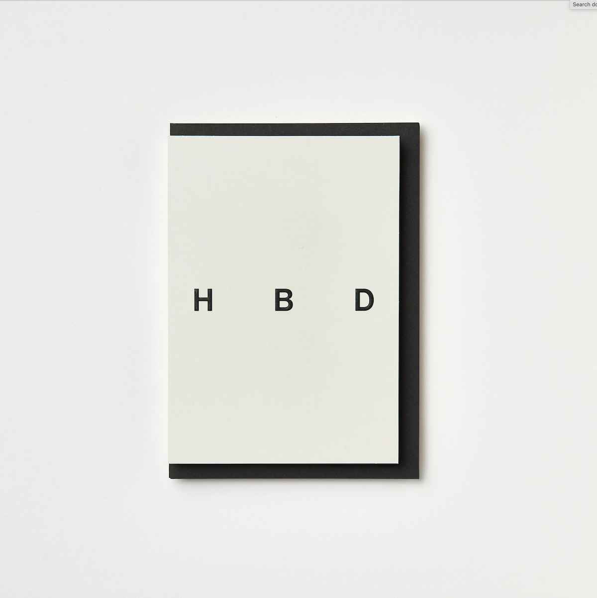 HBD EMBOSSED (OAT MILK) | CARD BY KINSHIPPED