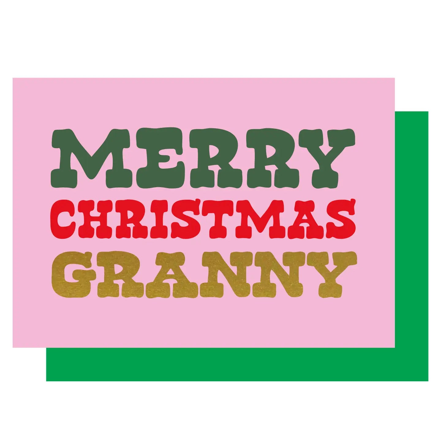 MERRY CHRISTMAS GRANNY | CARD BY LUCKY INK - OTHERLETTERS