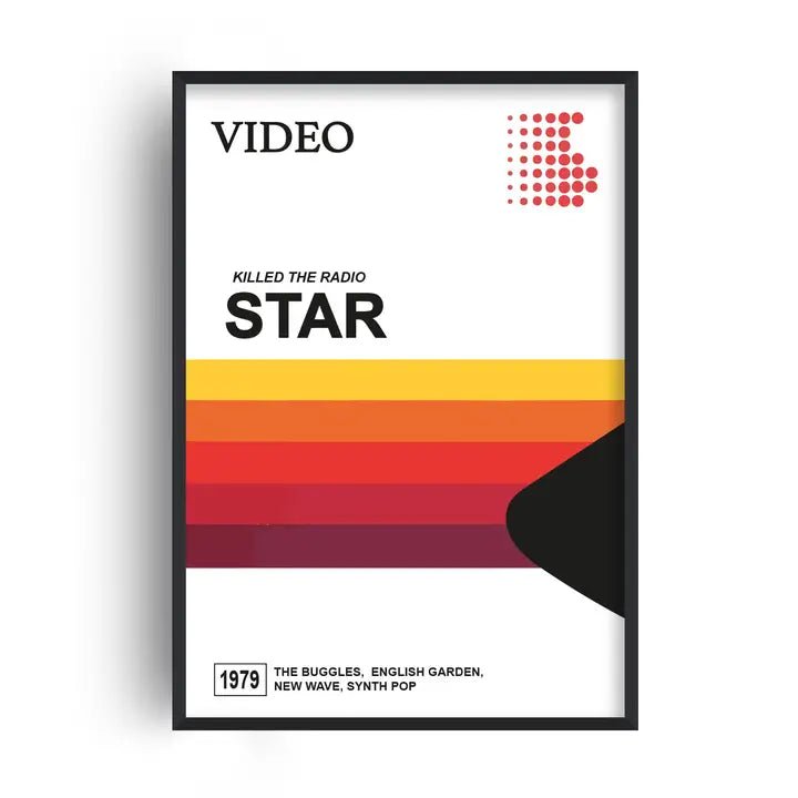 VIDEO KILLED THE RADIO STAR A4 PRINT | FANCLUB PRINTS - OTHERLETTERS