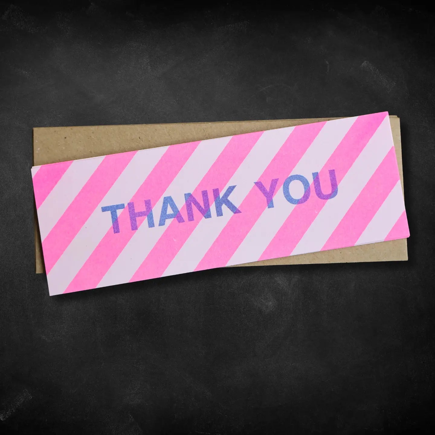 SKINNY NOTEPACK CARDS THANK YOU | STRIPE - OTHERLETTERS