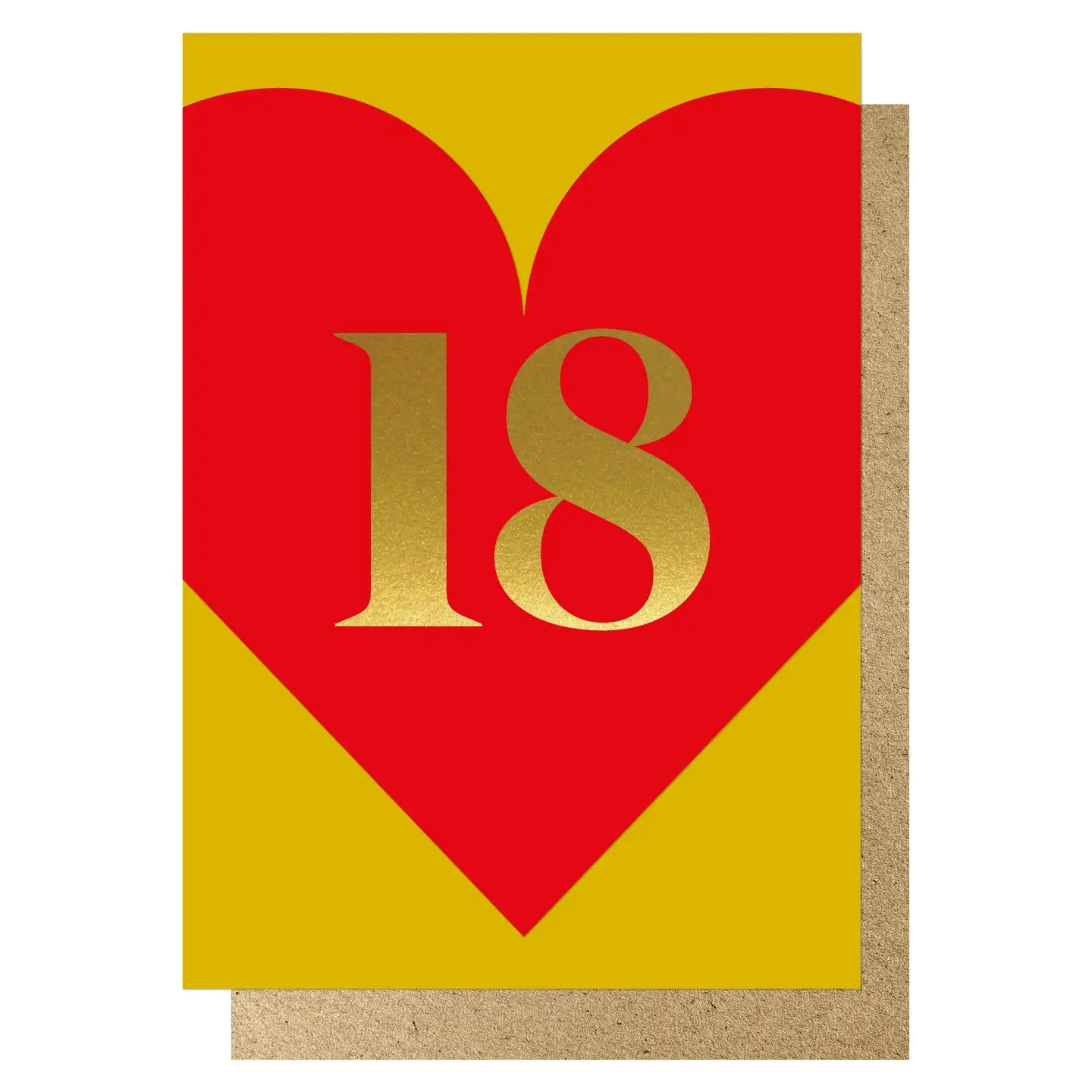 HEART AGE 18 RED | CARD BY LUCKY INK - OTHERLETTERS