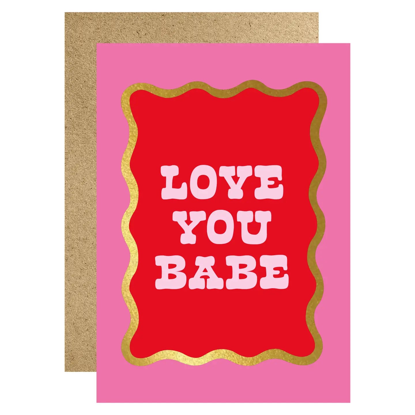 LOVE YOU BABE SCALLOP | CARD BY LUCKY INK - OTHERLETTERS