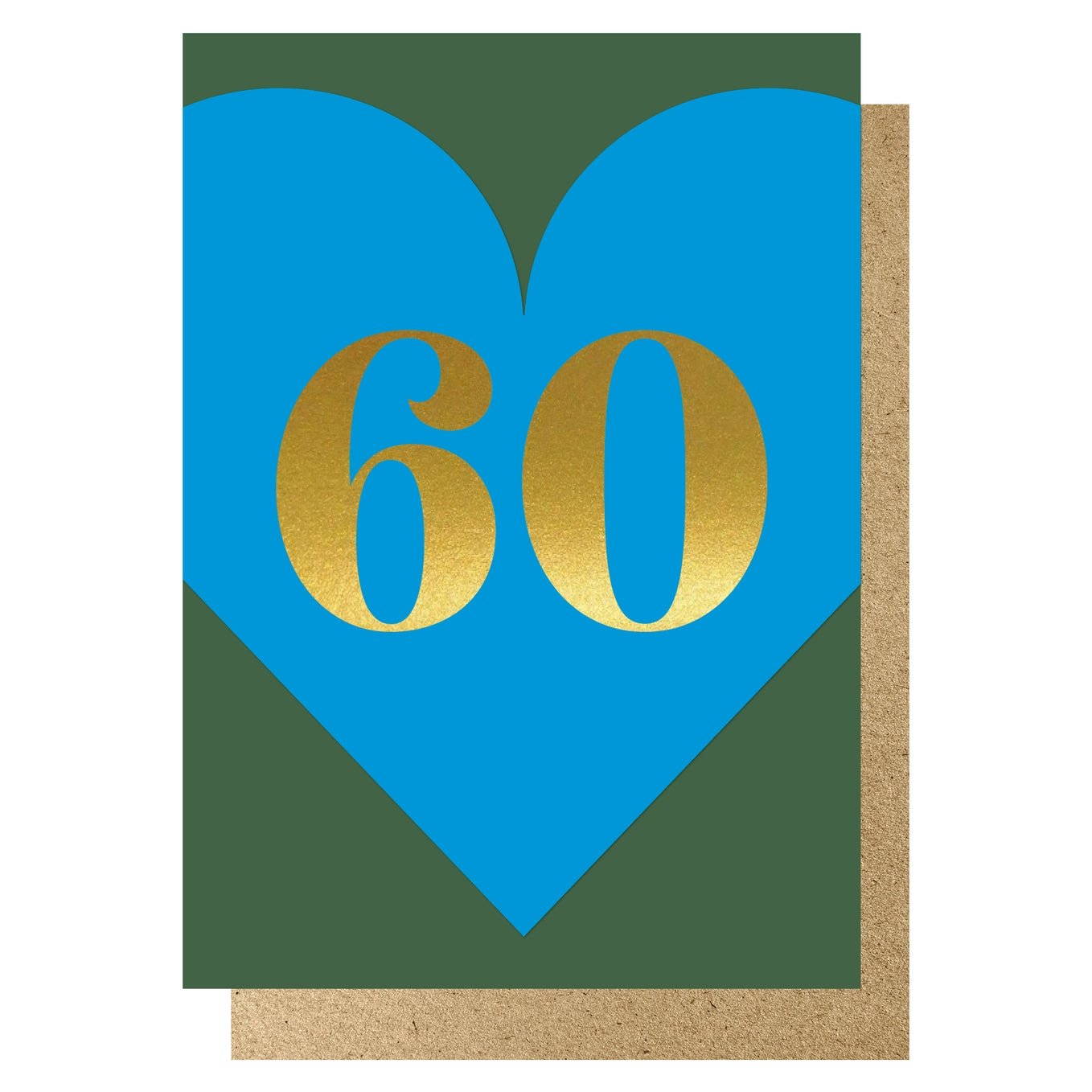HEART AGE 60 BLUE | CARD BY LUCKY INK - OTHERLETTERS