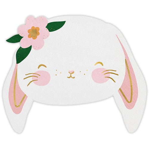 FLORAL BUNNY FACE NAPKINS - OTHERLETTERS