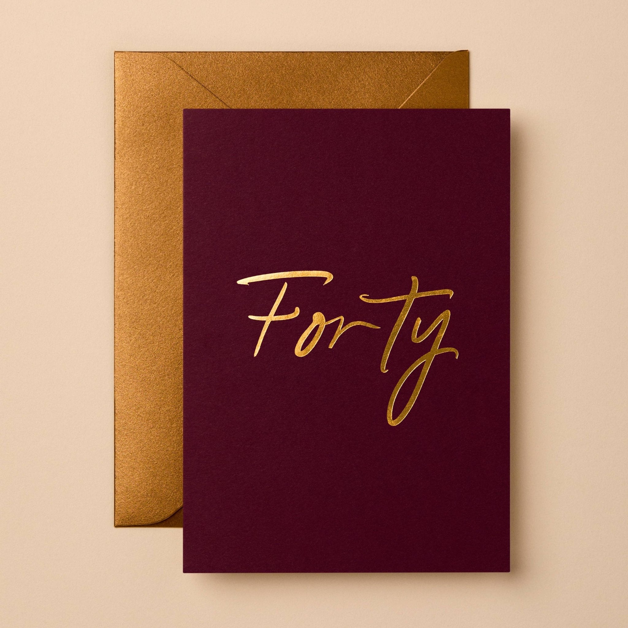 FORTY | CARD BY GABRIELLE & CELINE - OTHERLETTERS