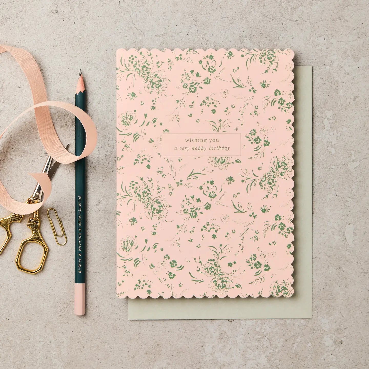 GARDEN FLORAL WISHING YOU A VERY HAPPY BIRTHDAY | CARD BY KATIE LEAMON - OTHERLETTERS