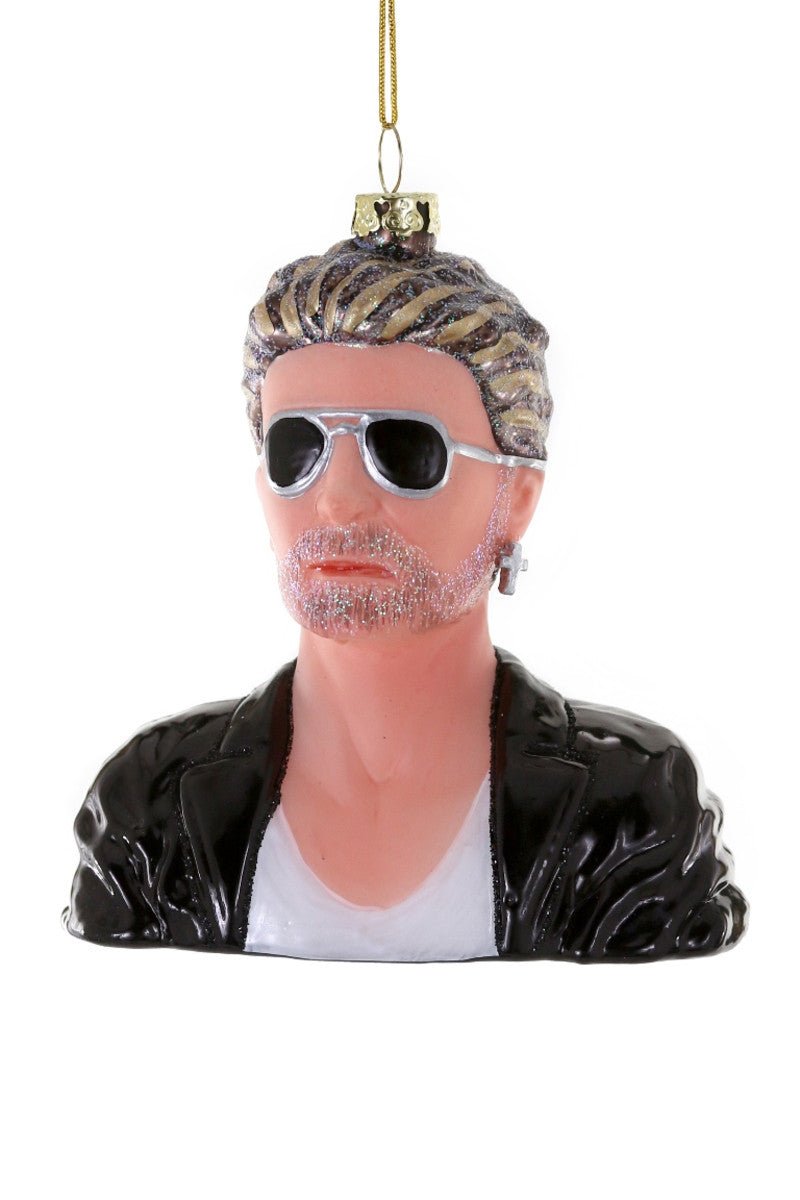 George Michael themed Christmas tree ornament