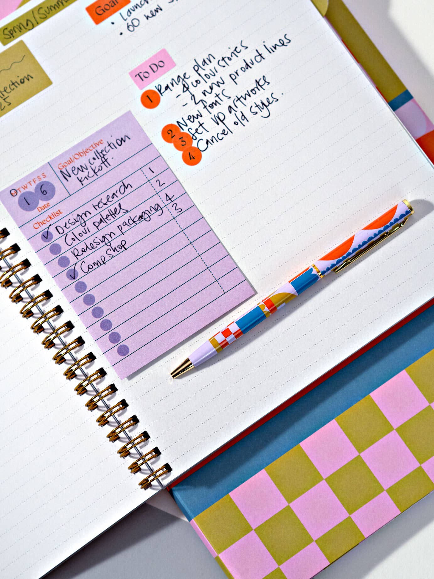 GINGER HABIT CHECKLIST STICKY NOTES - OTHERLETTERS