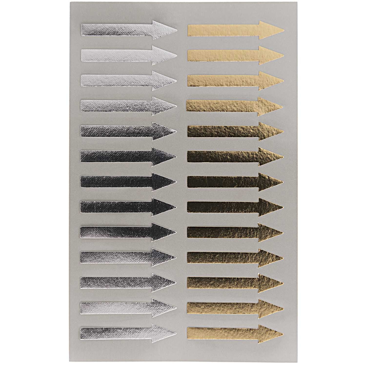 GOLD & SILVER ARROWS STICKERS - OTHERLETTERS