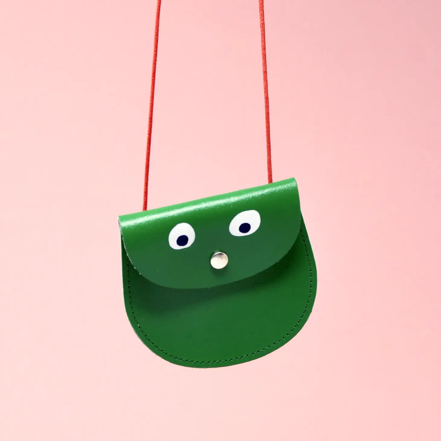GOOGLY EYE POCKET MONEY BAG | GREEN - OTHERLETTERS