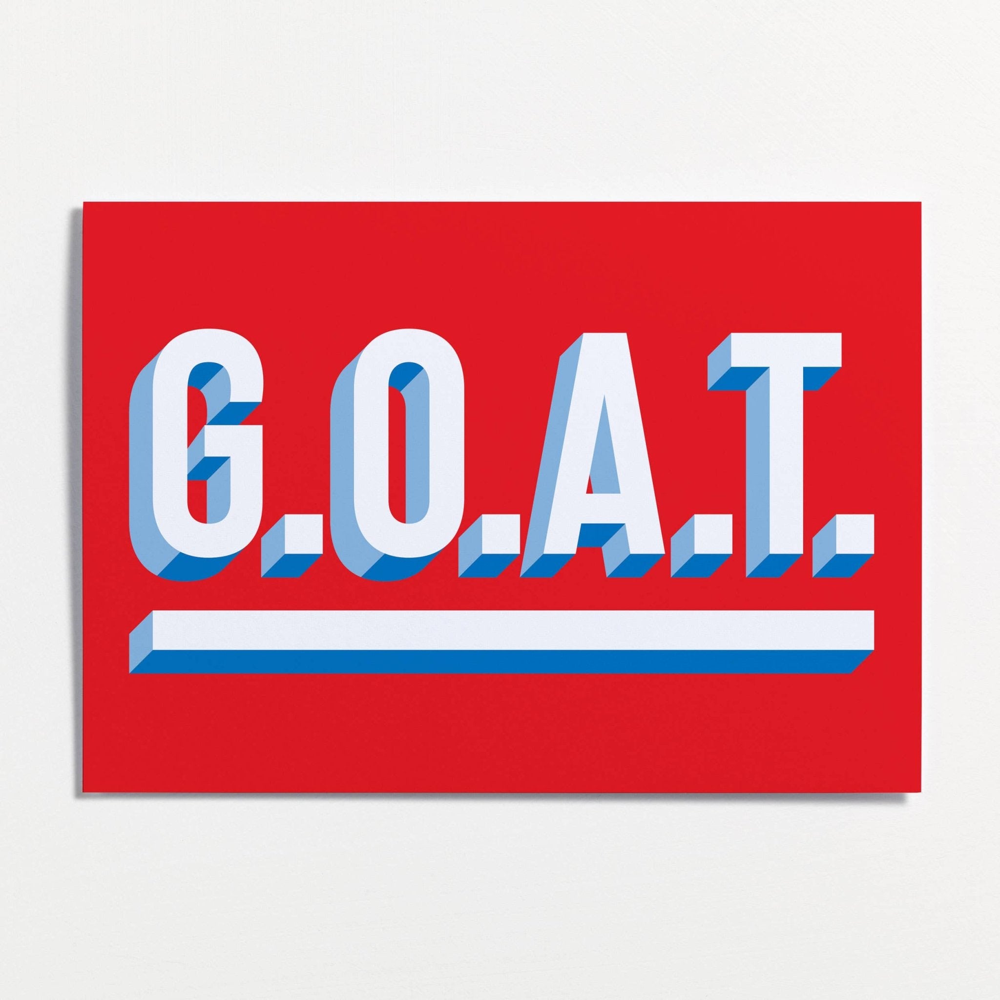 GREATEST OF ALL TIME | CARD BY CRISPIN FINN - OTHERLETTERS