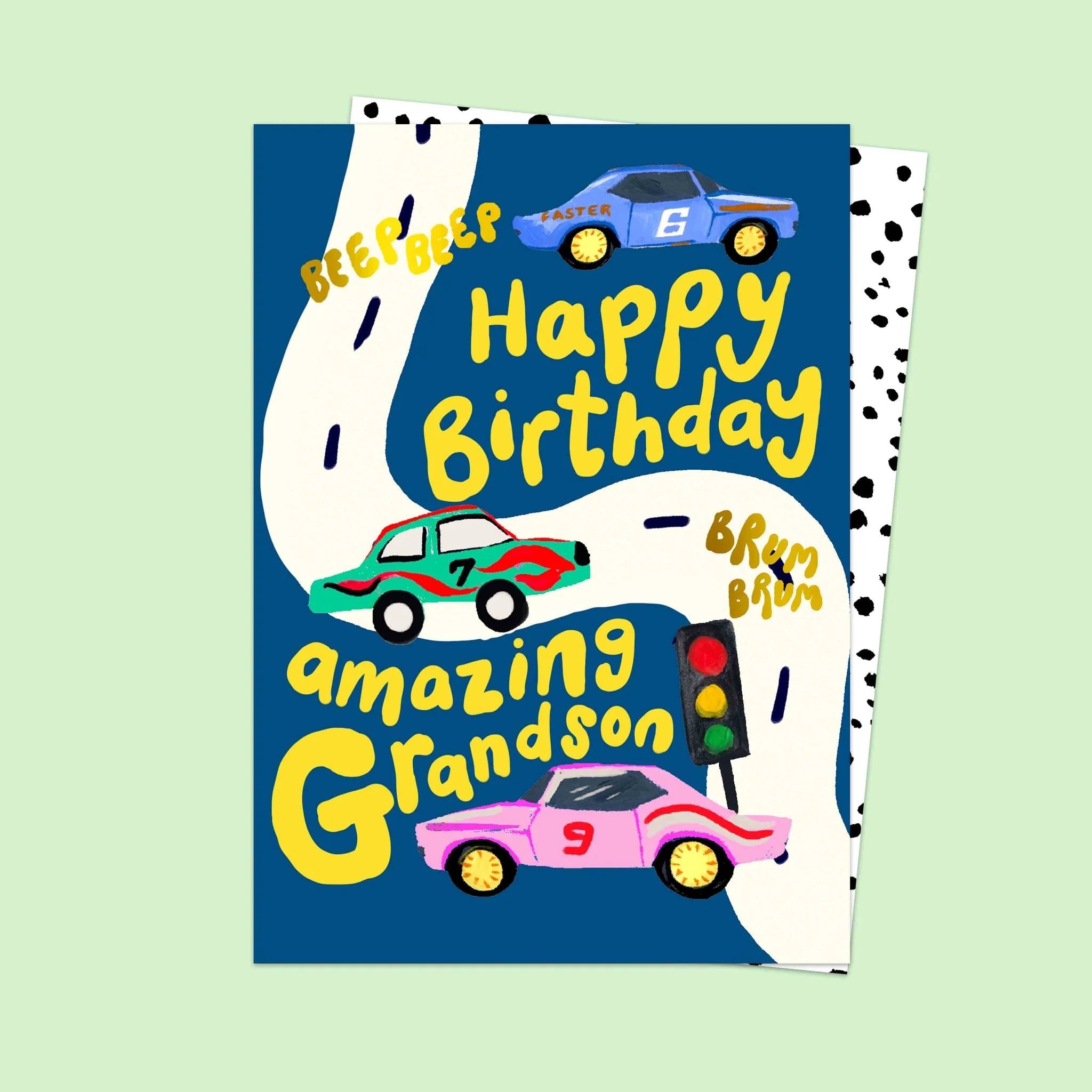 HAPPY BIRTHDAY AMAZING GRANDSON | CARD BY ELEANOR BOWMER - OTHERLETTERS