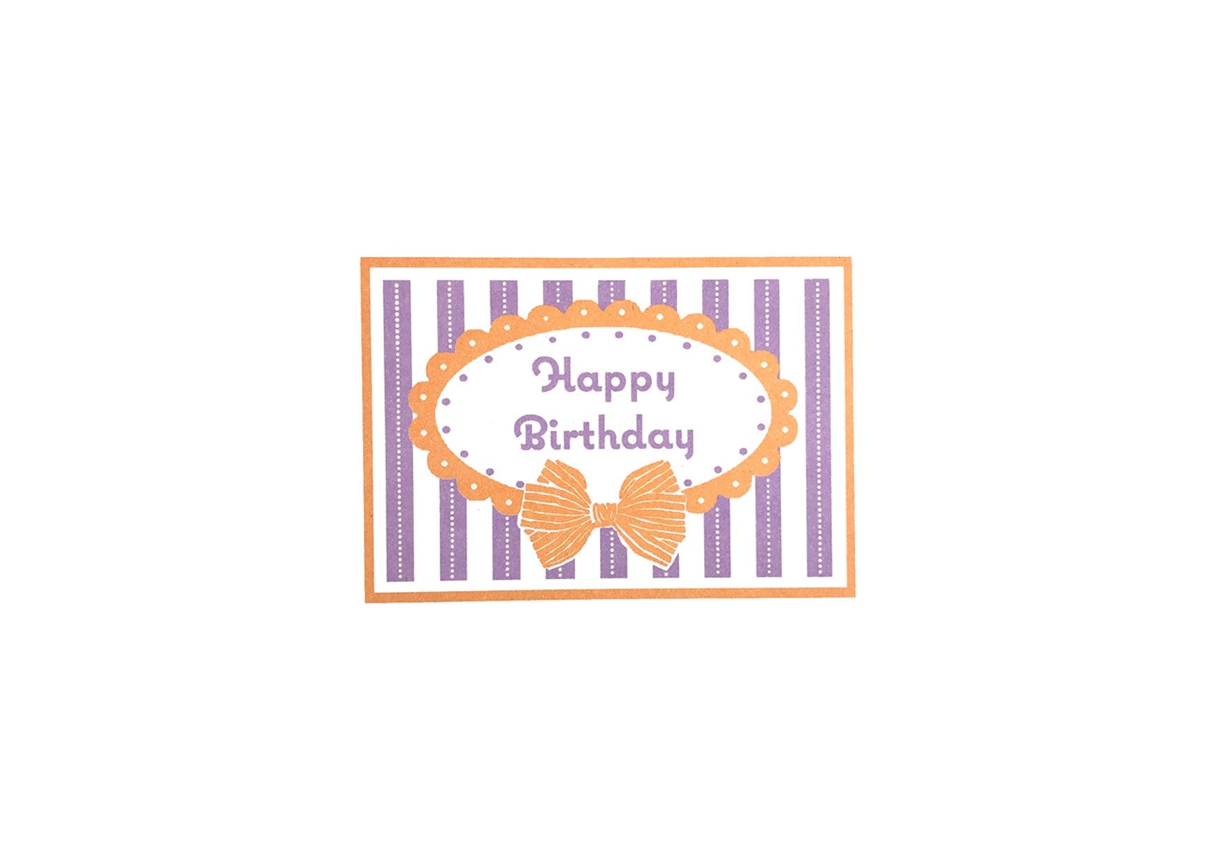 HAPPY BIRTHDAY BOW & RIBBON | CARD BY MERCER MERCER - OTHERLETTERS