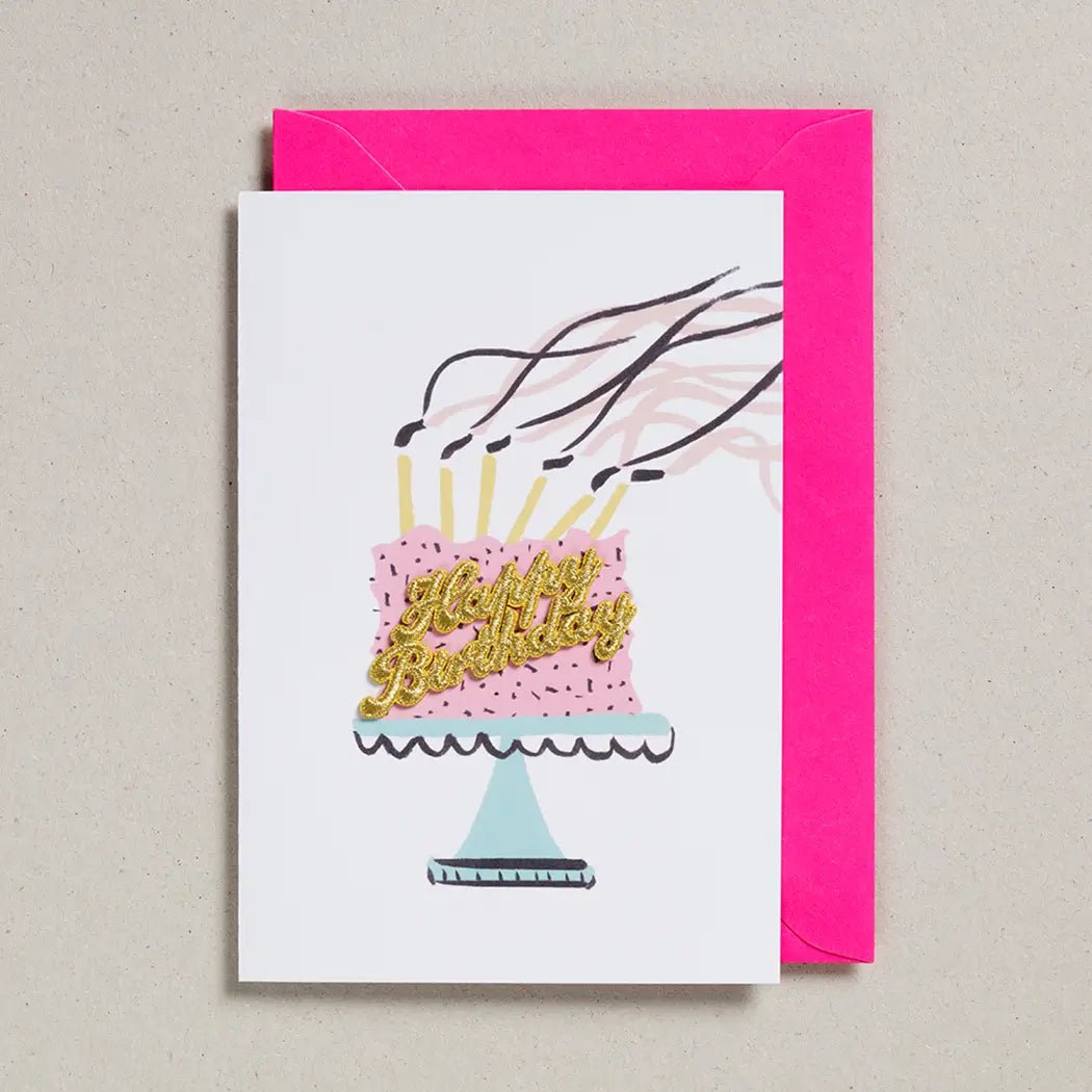 HAPPY BIRTHDAY CAKE | CARD BY PETRA BOASE - OTHERLETTERS