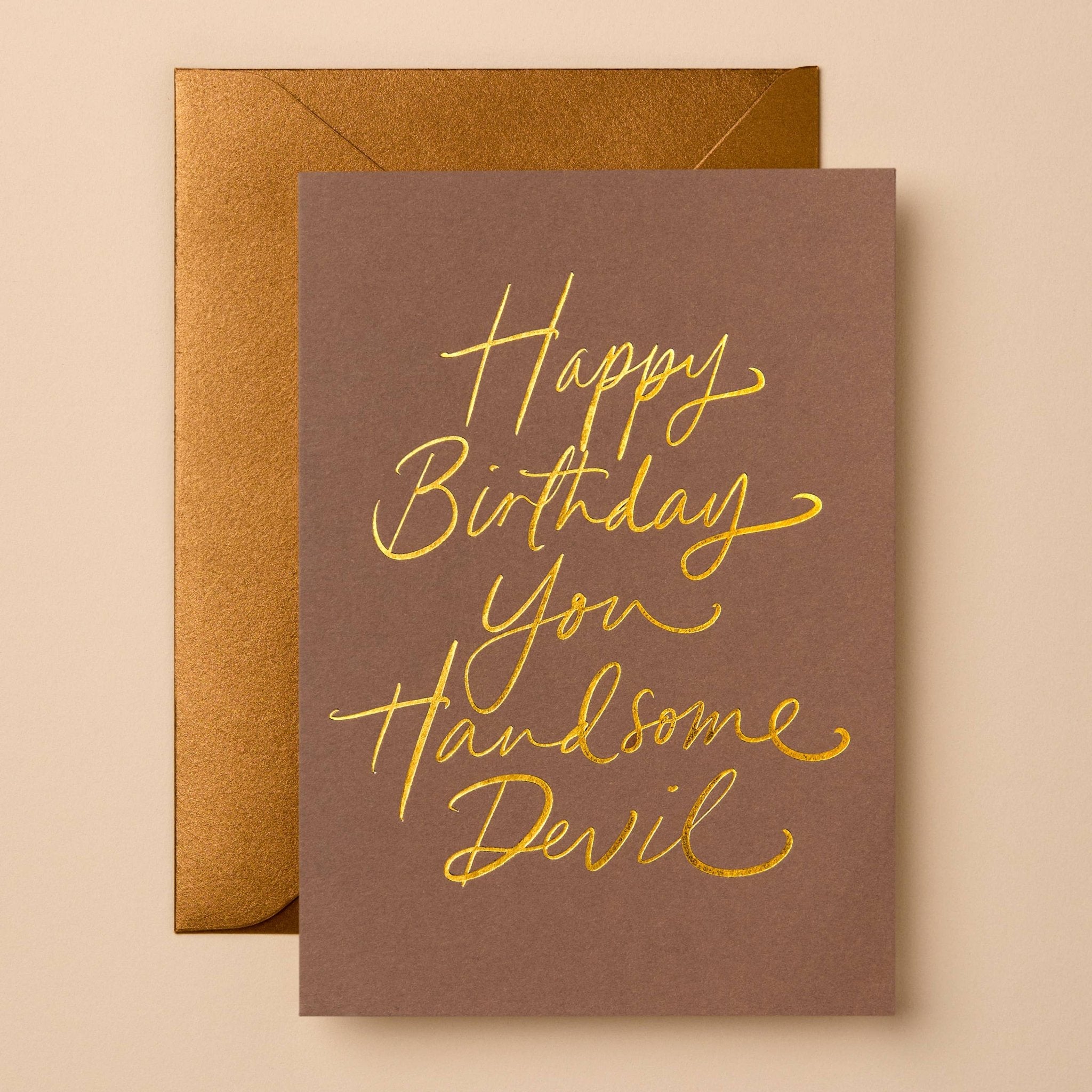 HAPPY BIRTHDAY YOU HANDSOME DEVIL | CARD BY GABRIELLE & CELINE - OTHERLETTERS