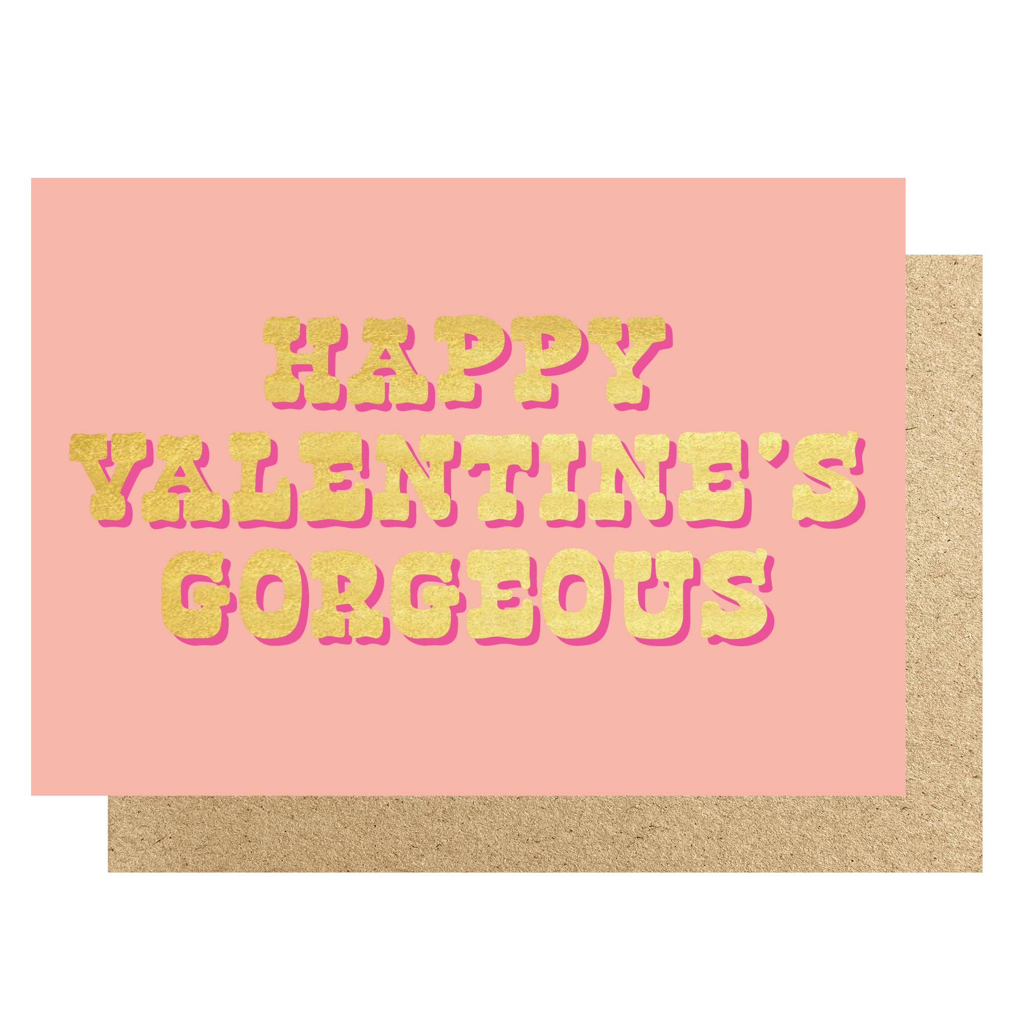 HAPPY VALENTINE'S GORGEOUS PEACH | CARD BY LUCKY INK - OTHERLETTERS