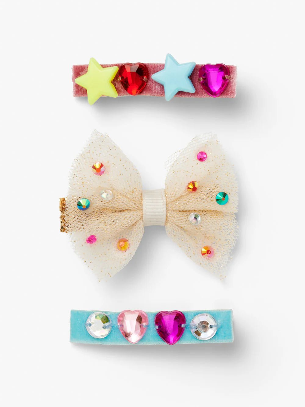 HEART AND STAR HAIR CLIPS - OTHERLETTERS