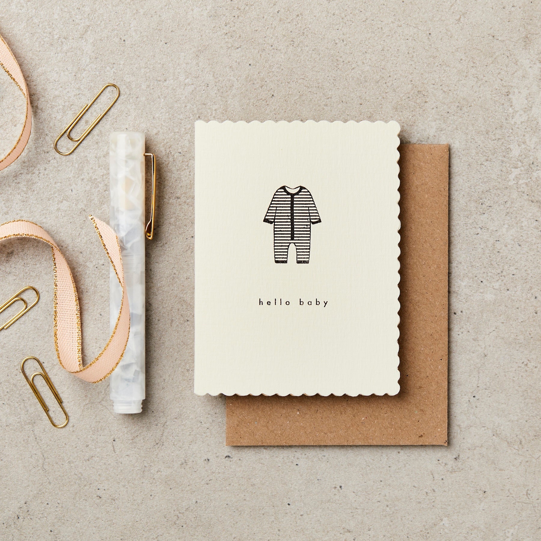 HELLO BABY | MINI CARD BY KATIE LEAMON - OTHERLETTERS