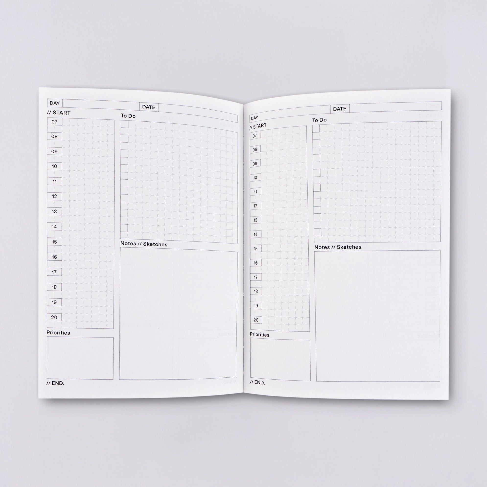 HILDY UNDATED DAILY PLANNER | BY THE COMPLETIST - OTHERLETTERS