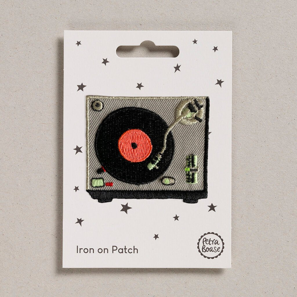 IRON ON PATCH | RECORD PLAYER - OTHERLETTERS