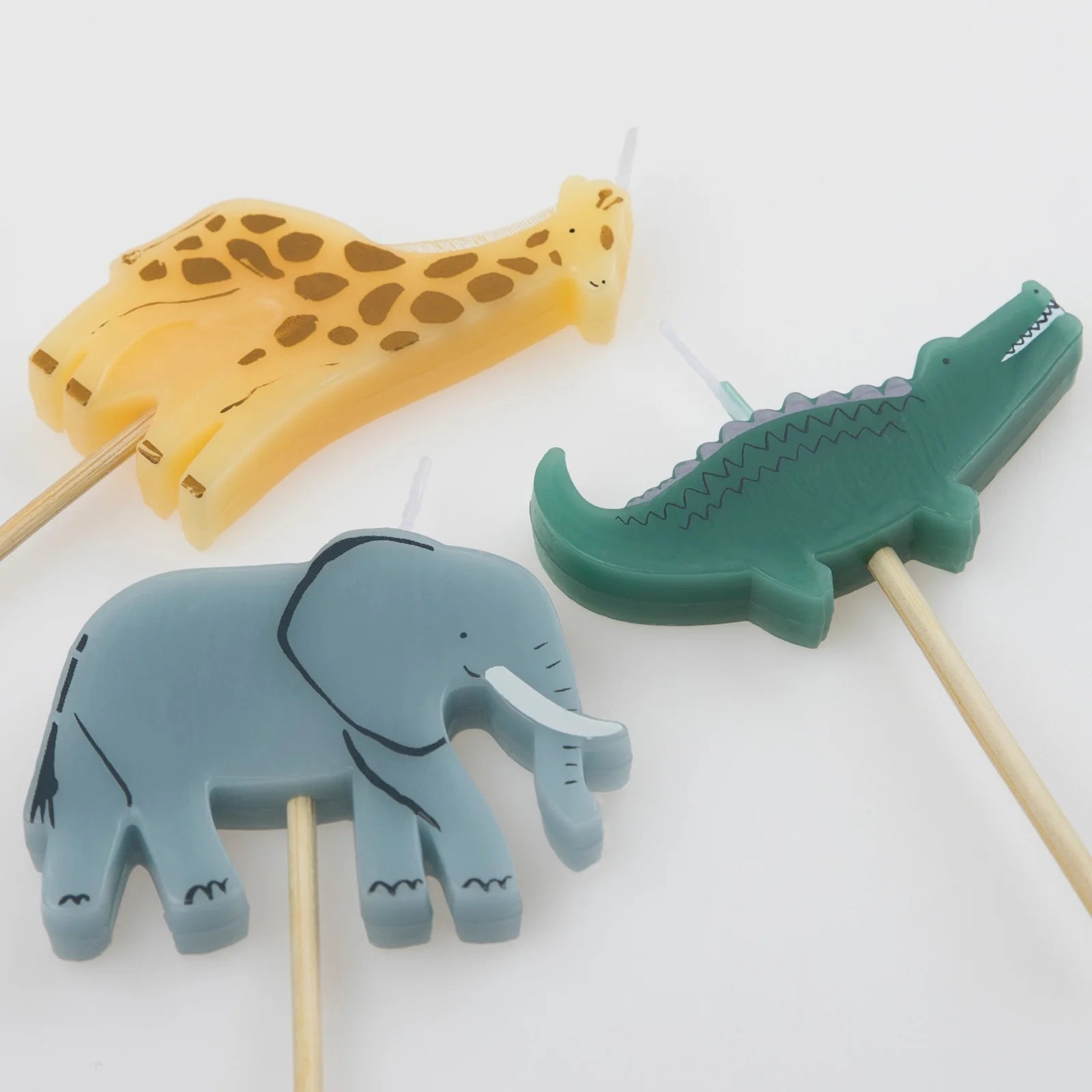 JUNGLE ANIMAL SHAPED CAKE CANDLES - OTHERLETTERS