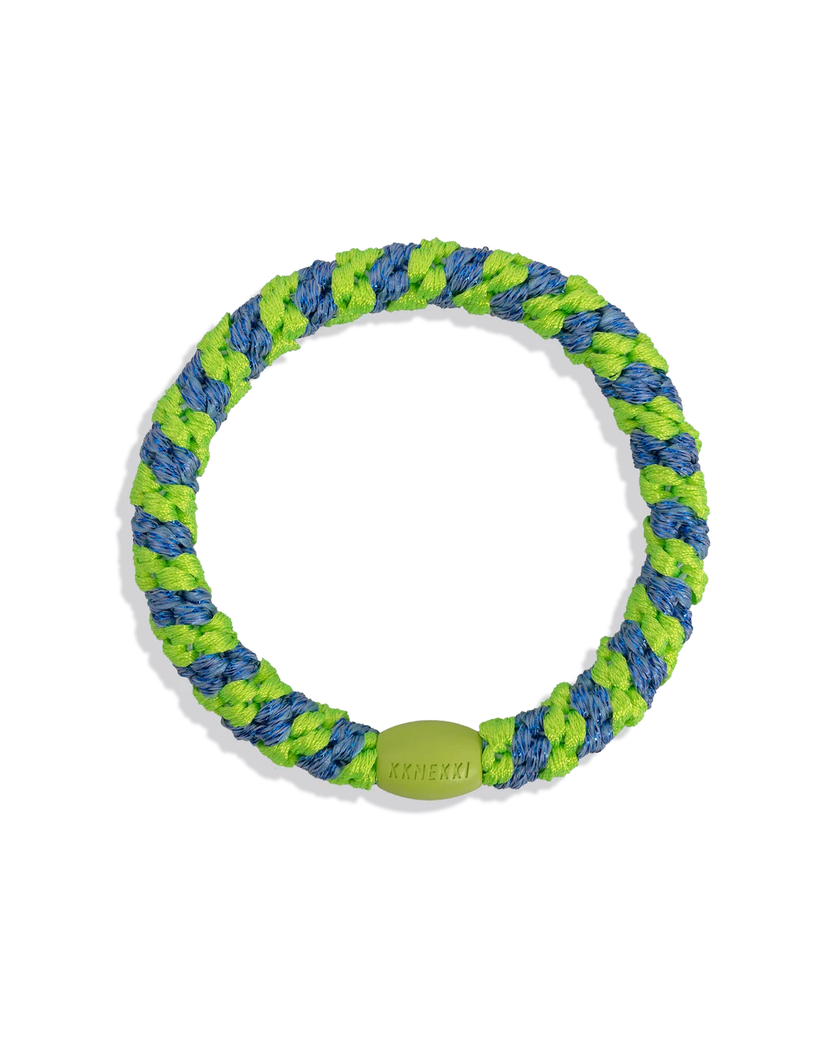 KKNEKKI HAIRBANDS | STRIPE LIME GREEN OCEAN GLITTER - OTHERLETTERS