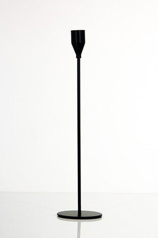 LARGE BLACK SLENDER CANDLE STICK - OTHERLETTERS
