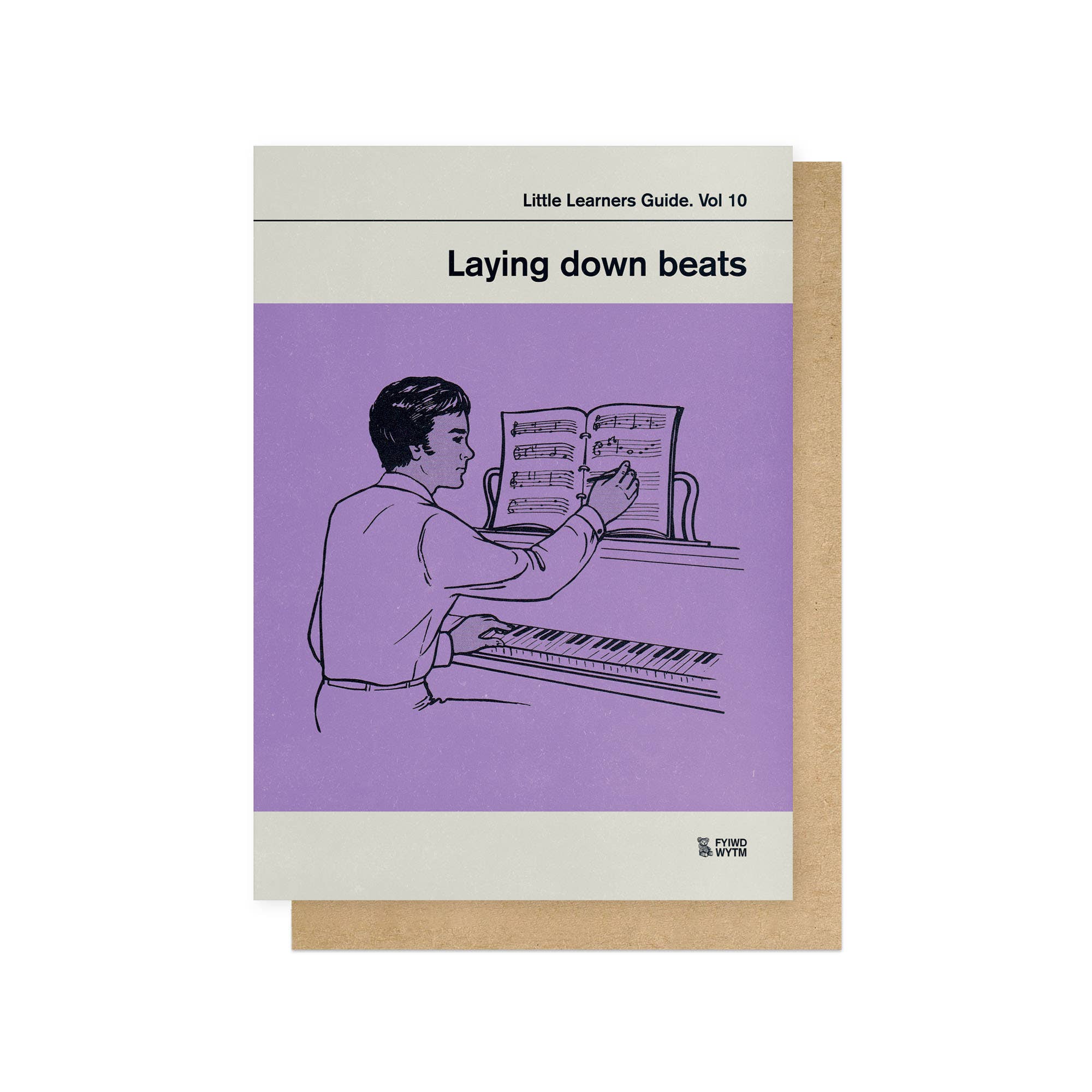 LAYING DOWN BEATS | CARD BY EAST END PRINTS - OTHERLETTERS