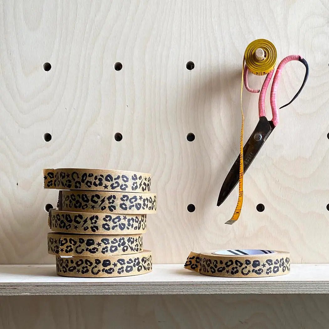 LEOPARD PRINT ADHESIVE PAPER TAPE - OTHERLETTERS