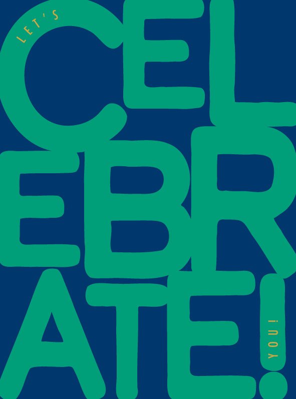 LET'S CELEBRATE YOU! (GREEN) | CARD BY THE ART FILE - OTHERLETTERS