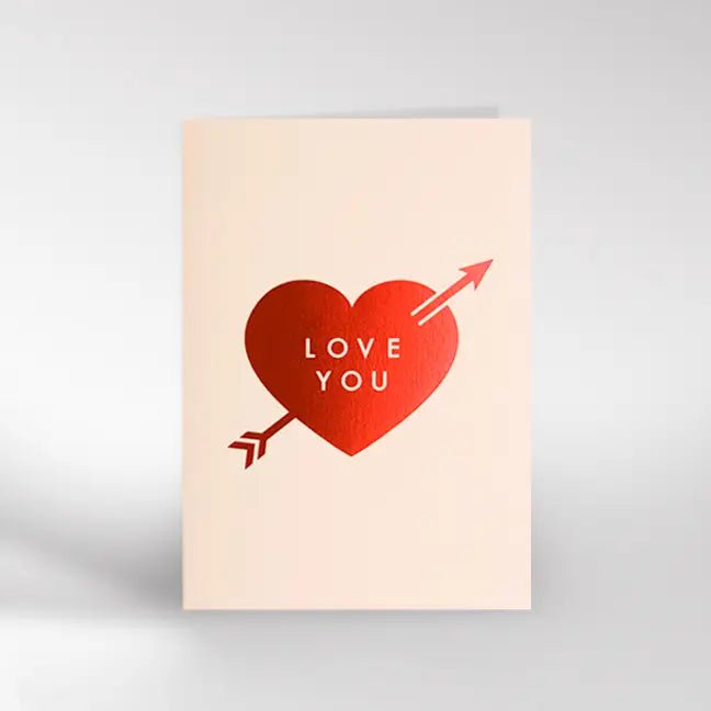 LOVE YOU HEART | CARD BY DICKY BIRD - OTHERLETTERS