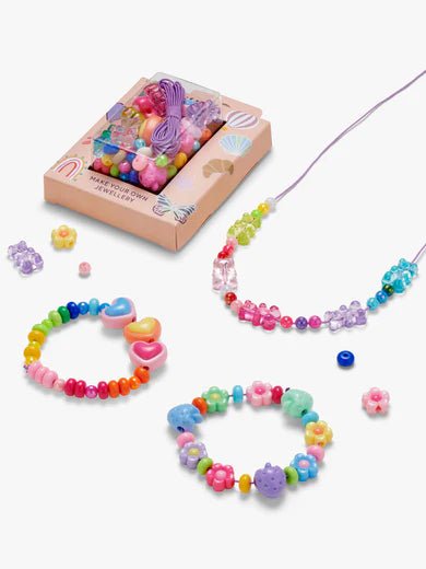 MAKE YOUR OWN TEDDY AND HEART CHARM JEWELLERY KIT - OTHERLETTERS