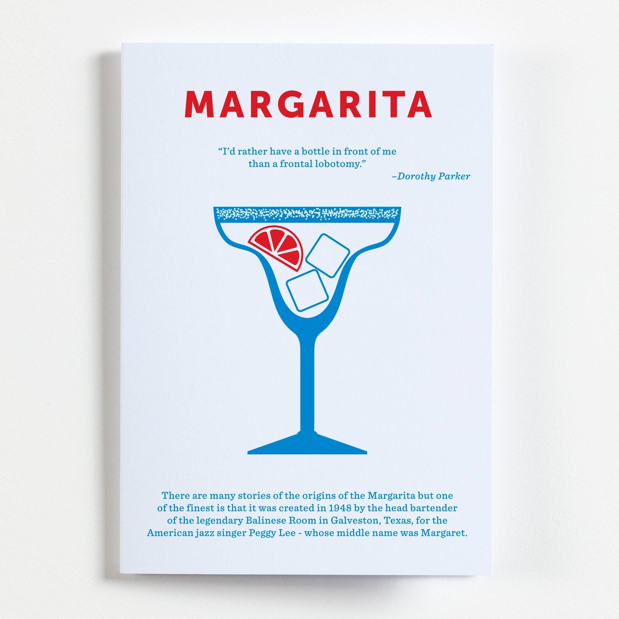 MARGARITA COCKTAIL | CARD BY CRISPIN FINN - OTHERLETTERS