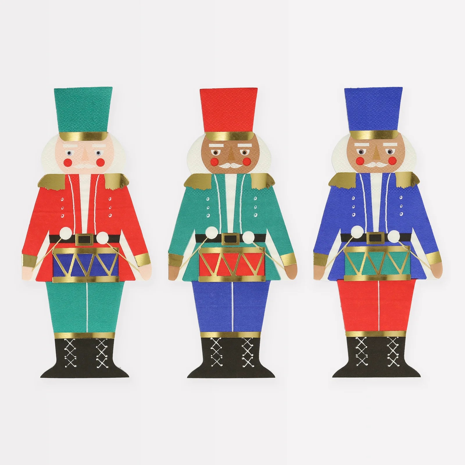 Nutcracker print paper napkins for Christmas parties