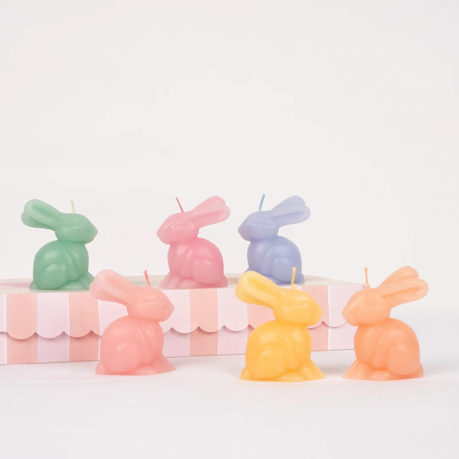 MINI BUNNY CANDLES (X6) - OTHERLETTERS