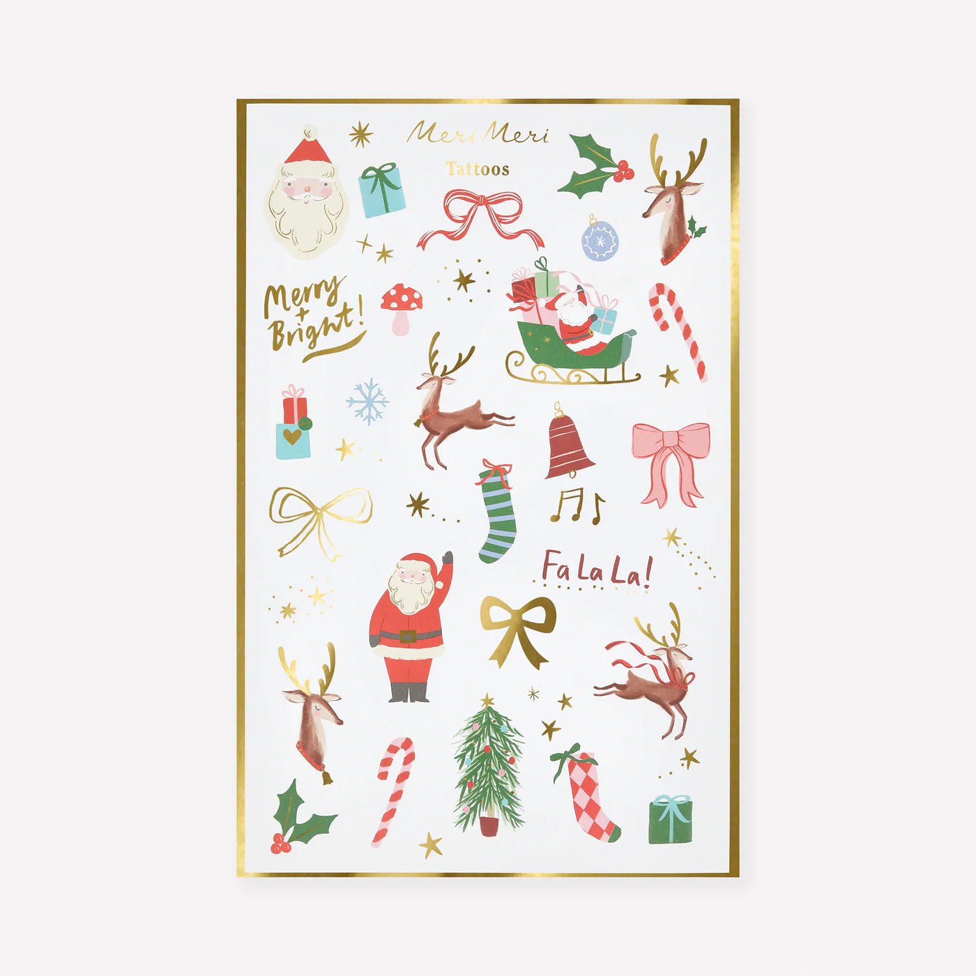 CHRISTMAS MIXED ICON TEMPORARY TATTOOS - OTHERLETTERS
