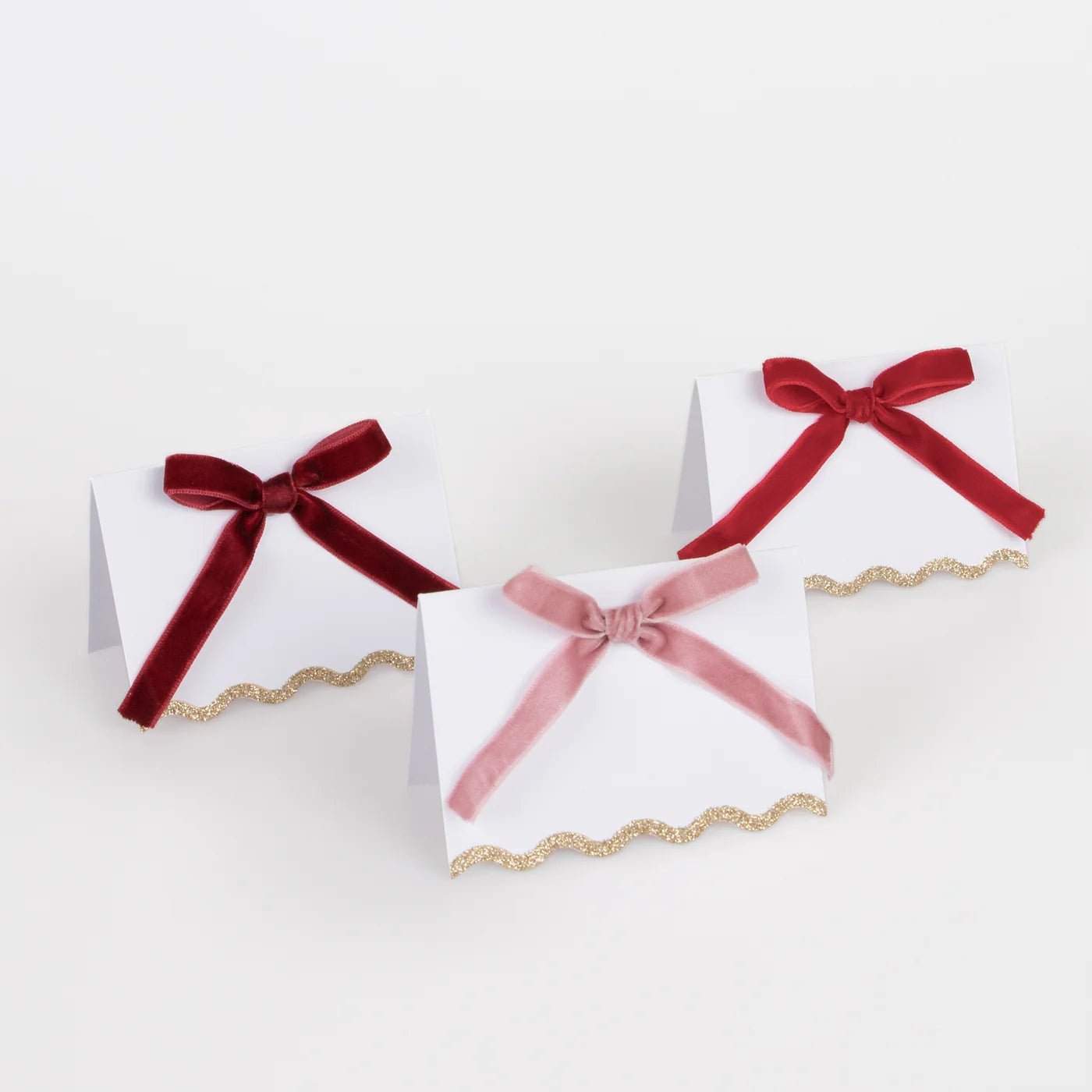 VELVET BOW PLACE CARDS - OTHERLETTERS