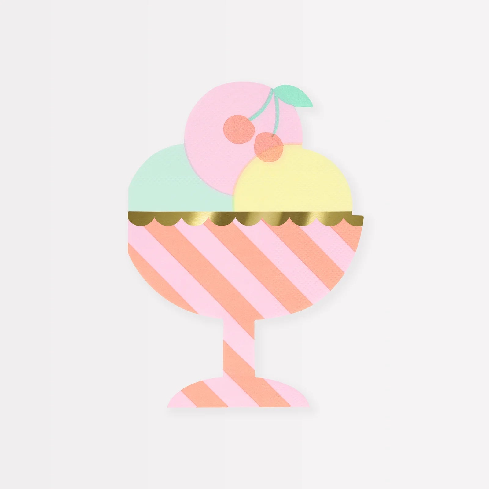 ICE CREAM SUNDAE NAPKINS - OTHERLETTERS