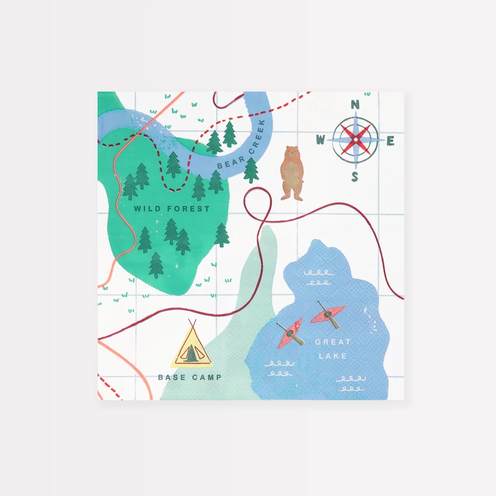 MAP NAPKINS - OTHERLETTERS