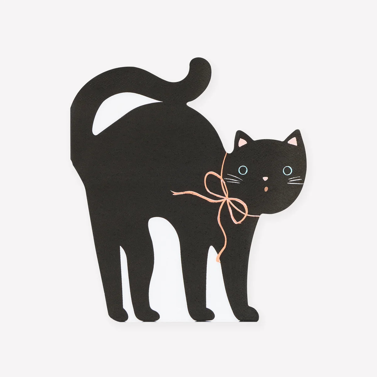 HALLOWEEN CAT SHAPED NAPKINS