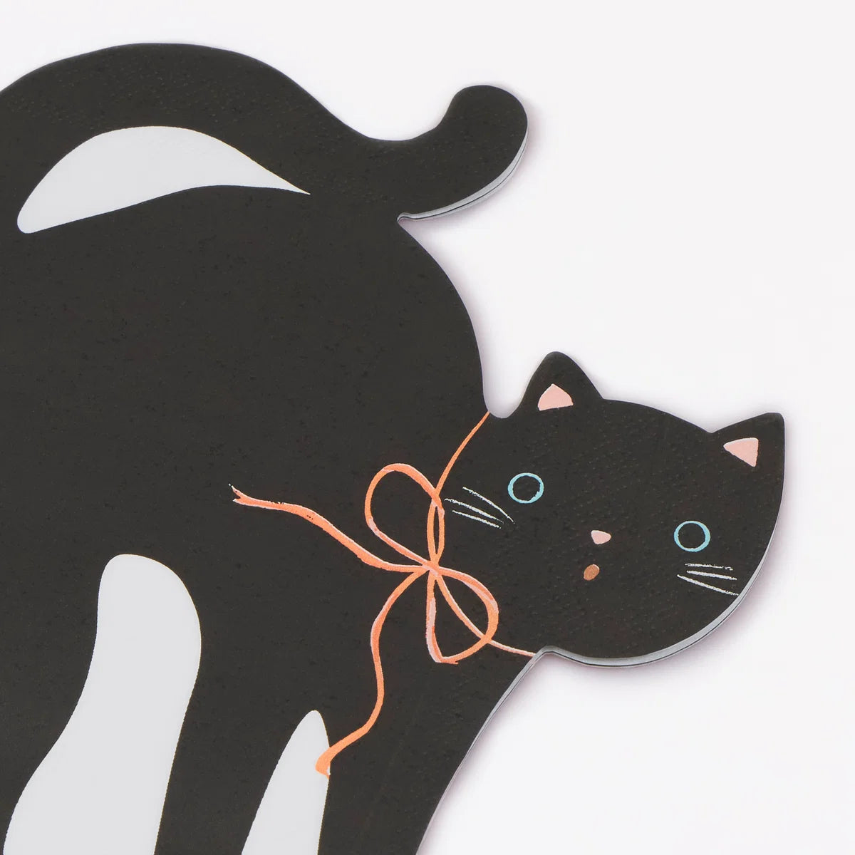 HALLOWEEN CAT SHAPED NAPKINS