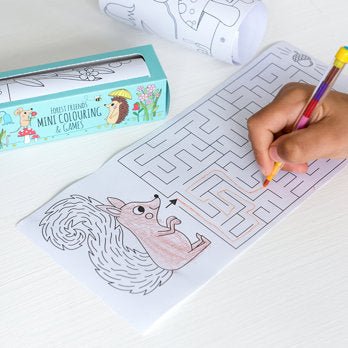 MINI COLOURING & GAMES | FOREST FRIENDS - OTHERLETTERS