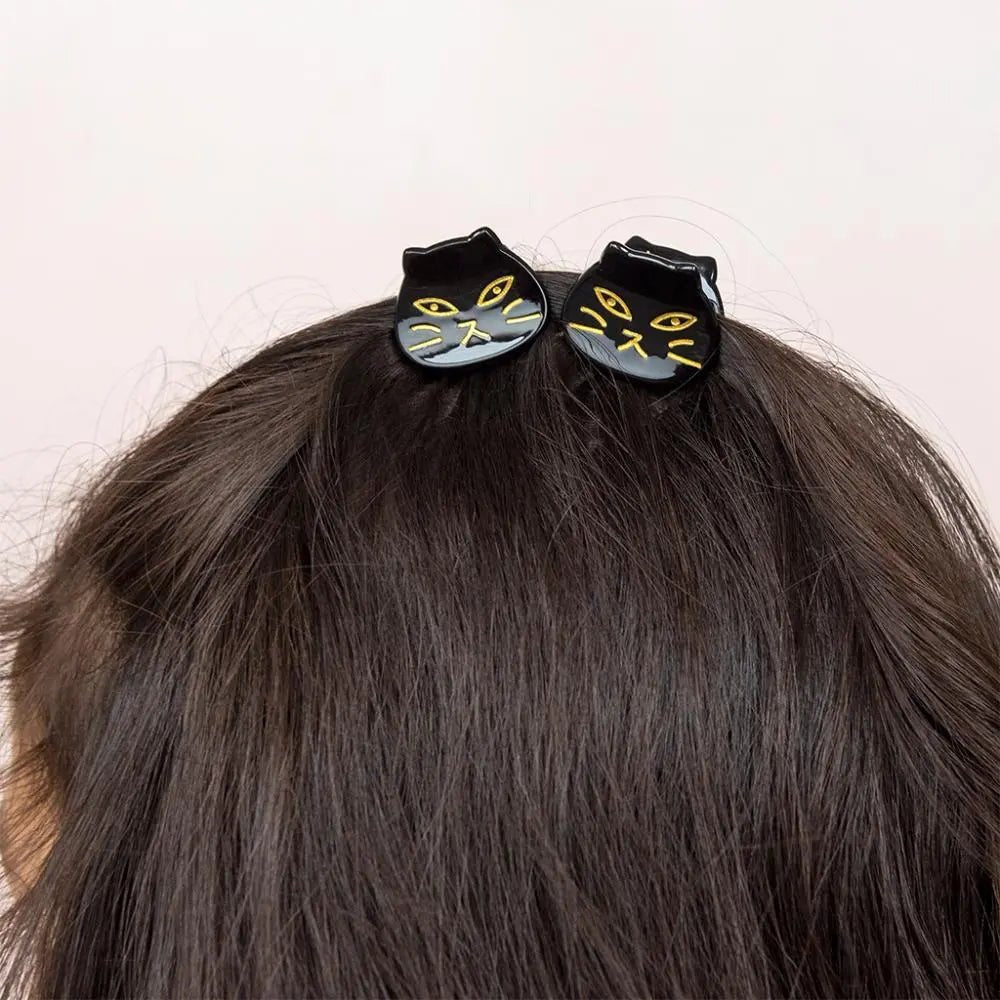 MINI HAIR CLAW CLIPS BLACK CATS - OTHERLETTERS