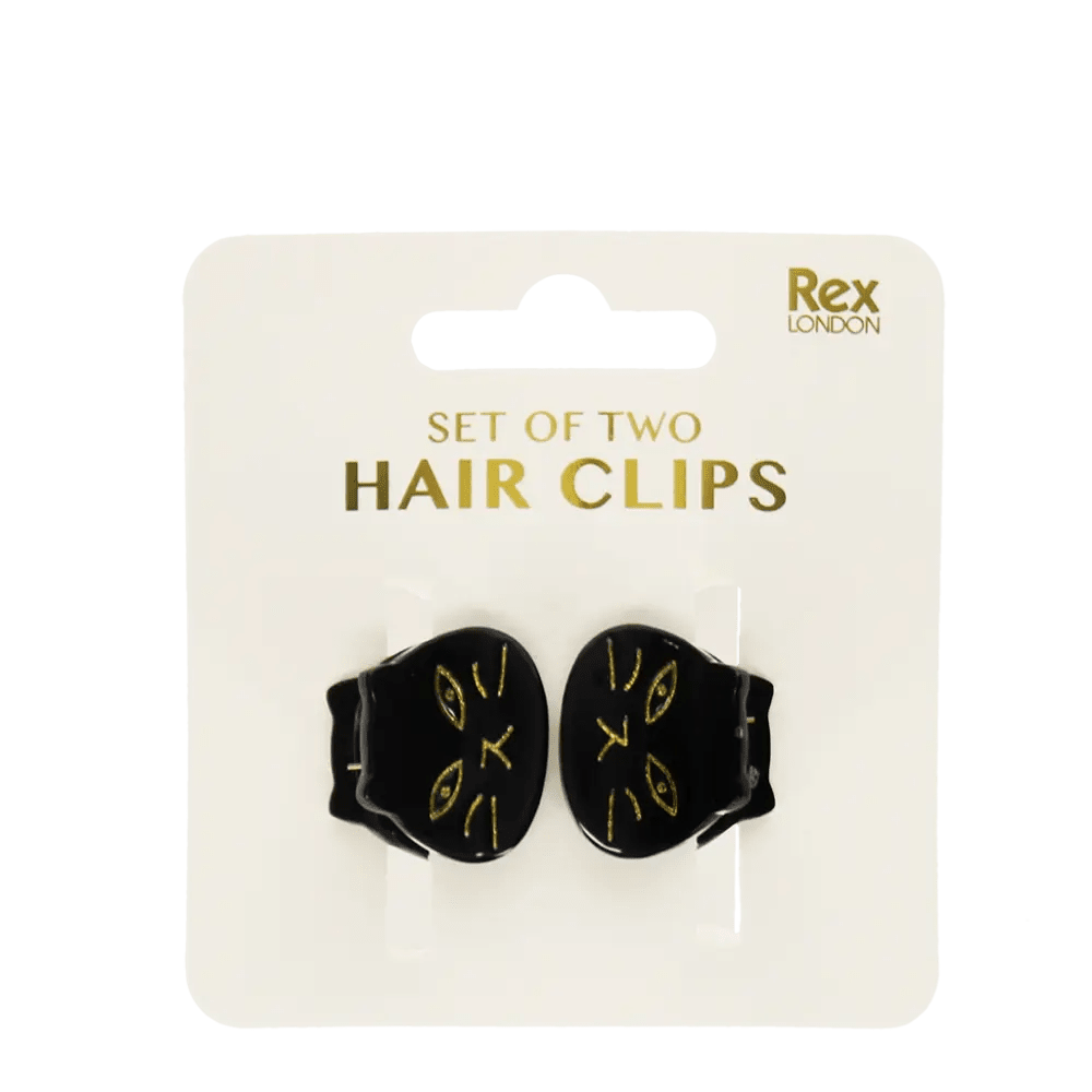 MINI HAIR CLAW CLIPS BLACK CATS - OTHERLETTERS