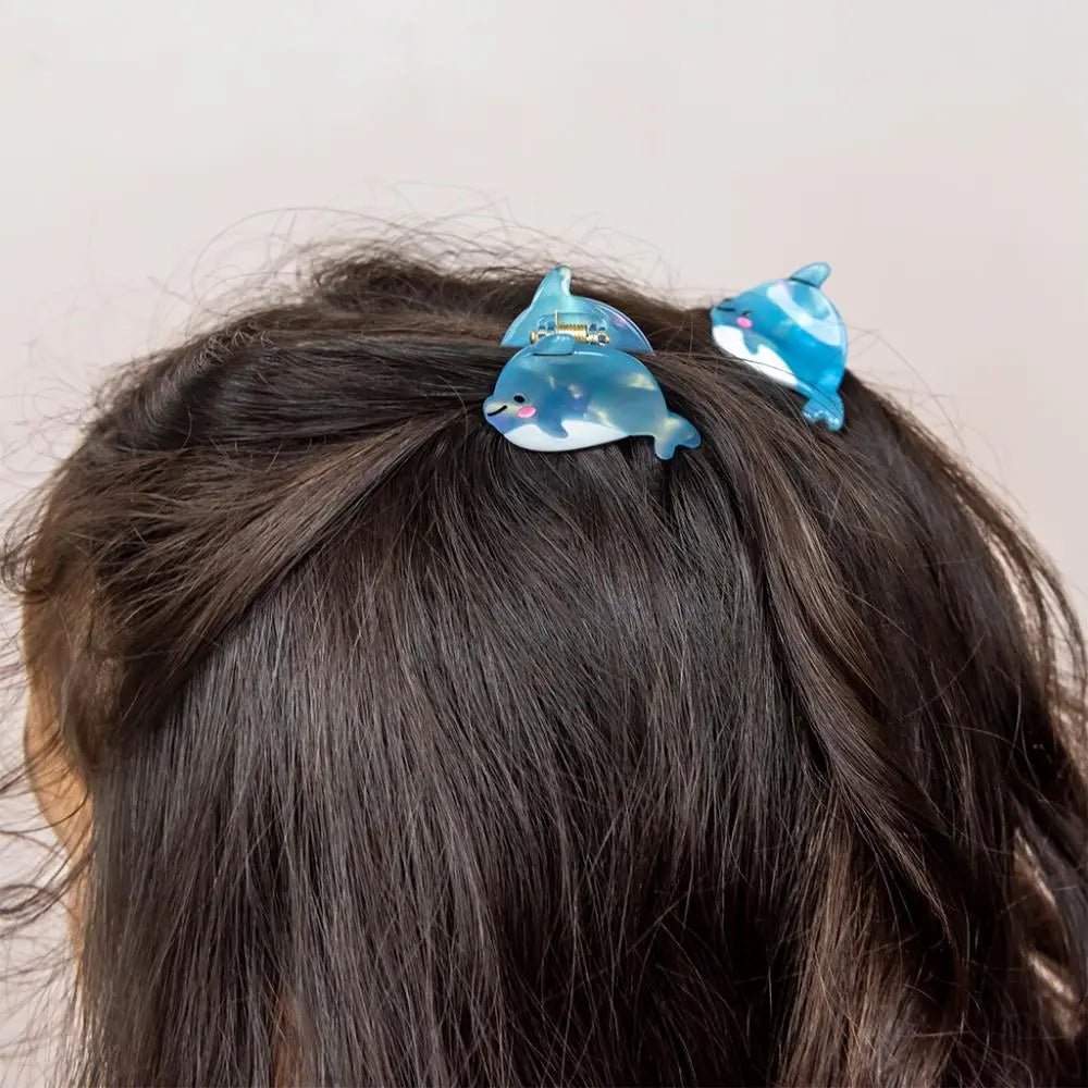 MINI HAIR CLAW CLIPS DOLPHINS - OTHERLETTERS