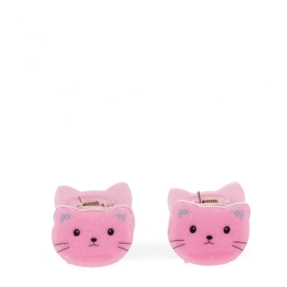 MINI HAIR CLAW CLIPS PINK CATS - OTHERLETTERS