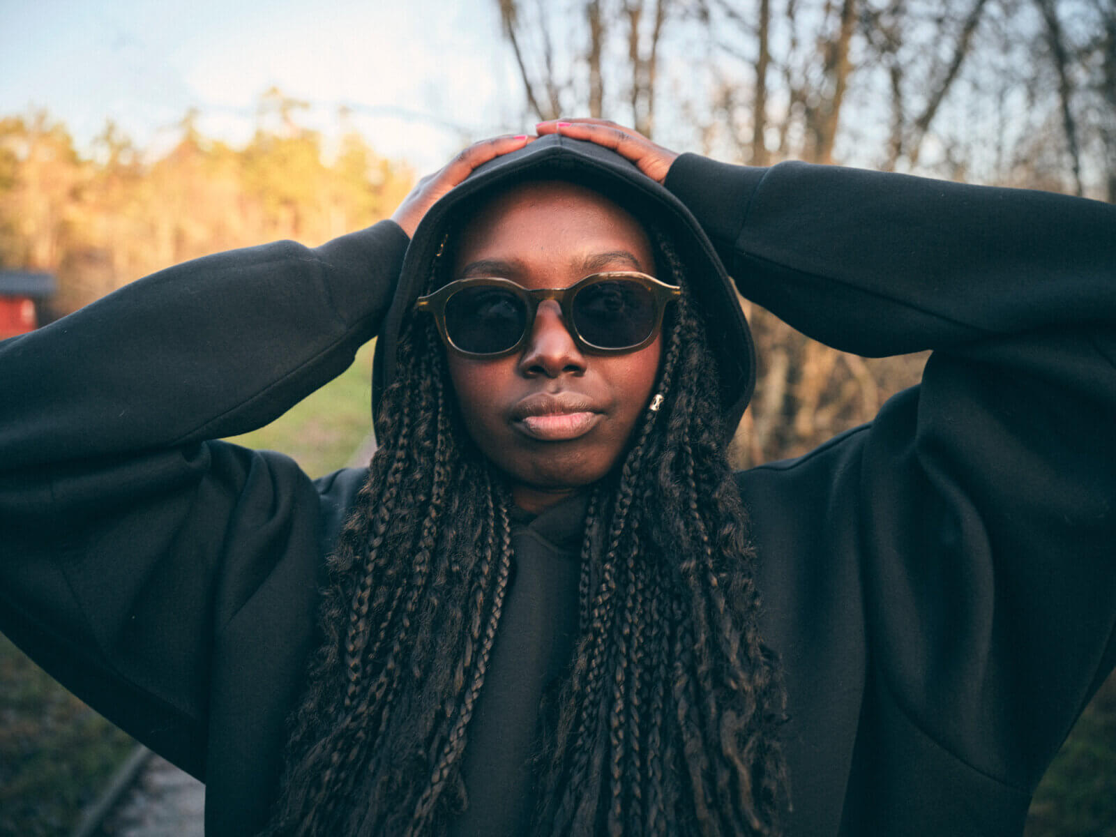 MOSS GREEN ANKI SUNGLASSES BY CHPO - OTHERLETTERS
