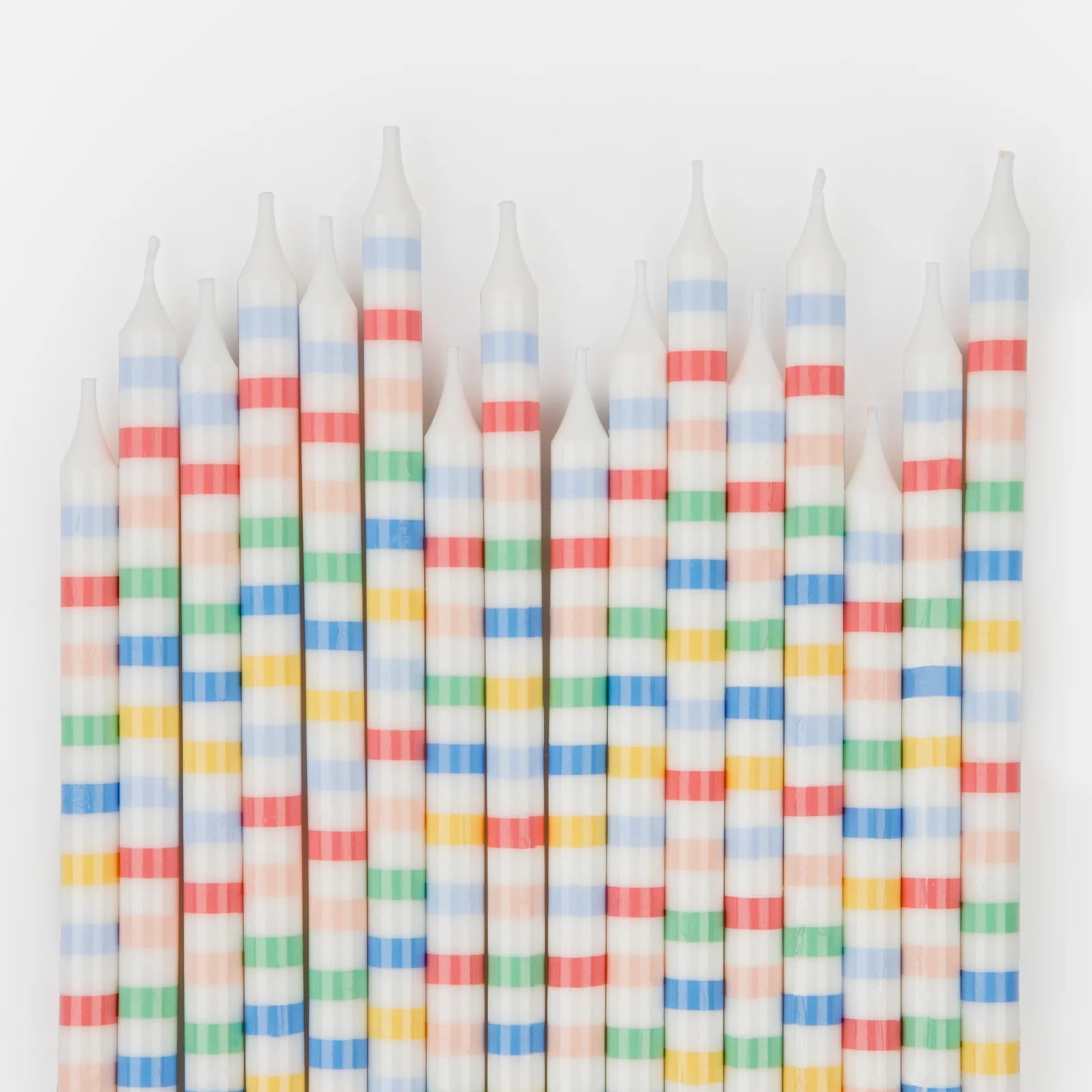 MULTI STRIPE CAKE CANDLES - OTHERLETTERS